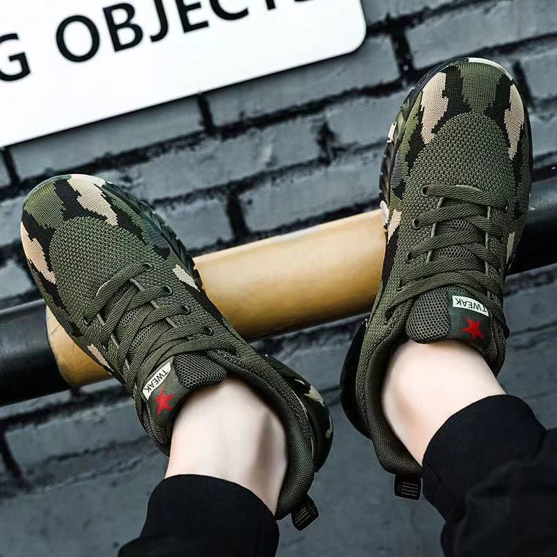 Damen Sportliche Hochleistungs-Sneakers mit ausgefeilter Camouflage-Optik Nord Taschen