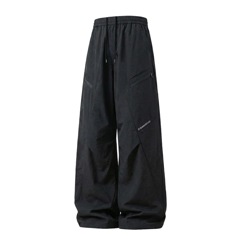 Unisex Weite technische Cargo-Hose mit Tunnelzugbund und Reißverschlusstaschen Nord Taschen