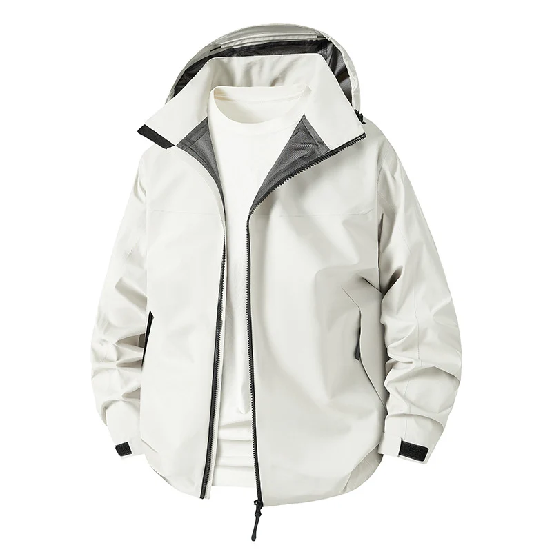 Damen Wasserabweisende atmungsaktive Kapuzenjacke mit verstellbaren Bündchen Nord Taschen