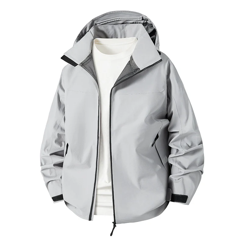 Damen Wasserabweisende atmungsaktive Kapuzenjacke mit verstellbaren Bündchen Nord Taschen