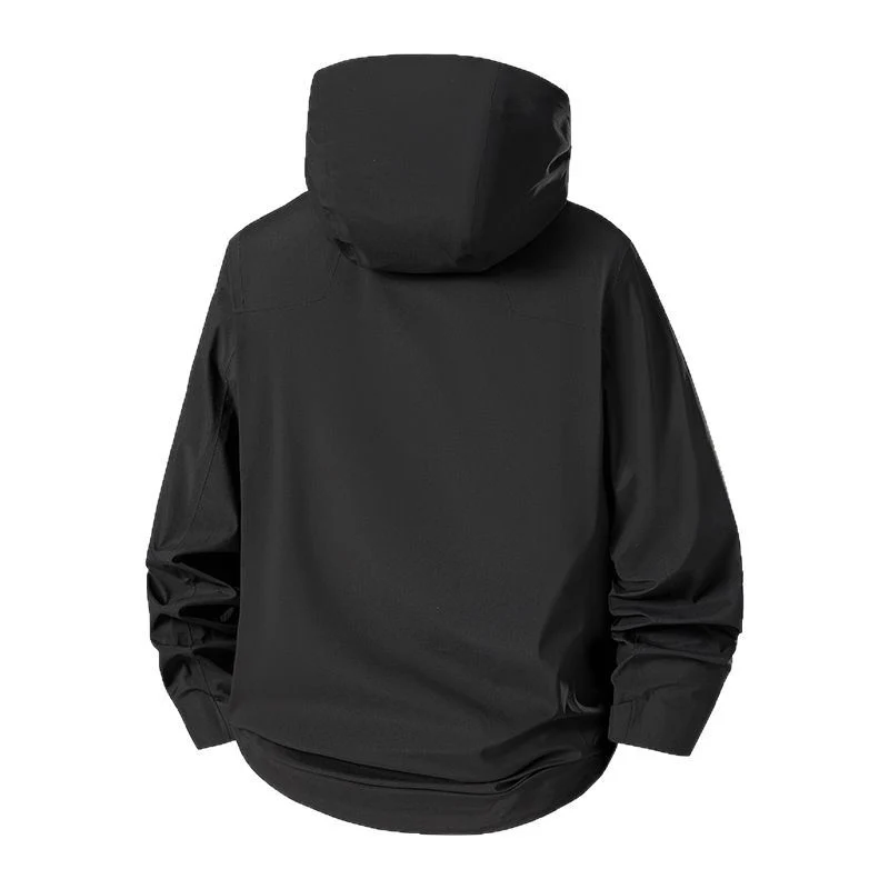 Damen Wasserabweisende atmungsaktive Kapuzenjacke mit verstellbaren Bündchen Nord Taschen