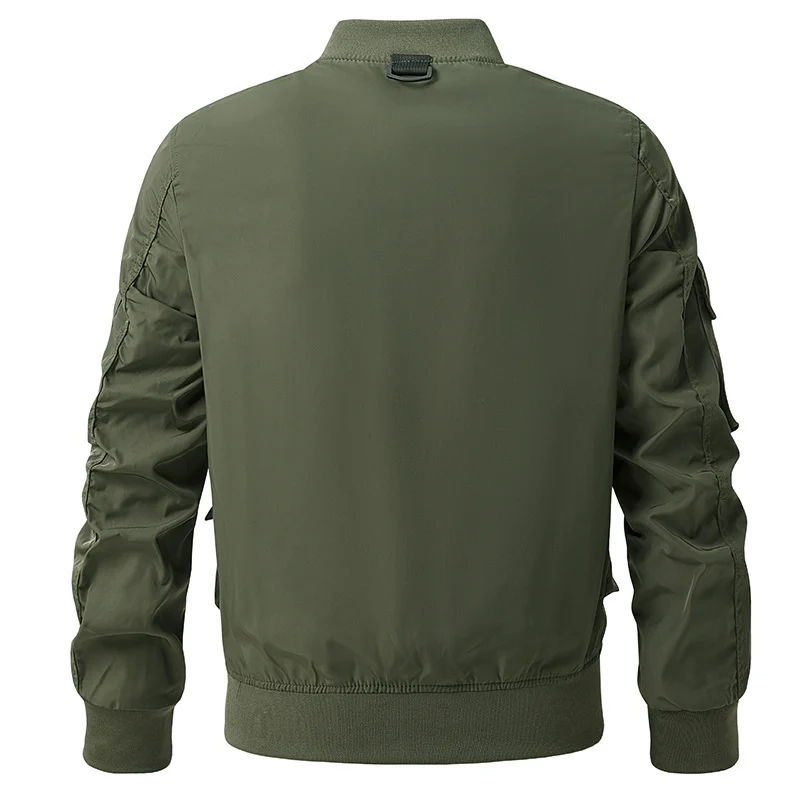 Herren Utility‑Bomberjacke mit multifunktionalem Taschensystem und leichtem Nylonmaterial Nord Taschen