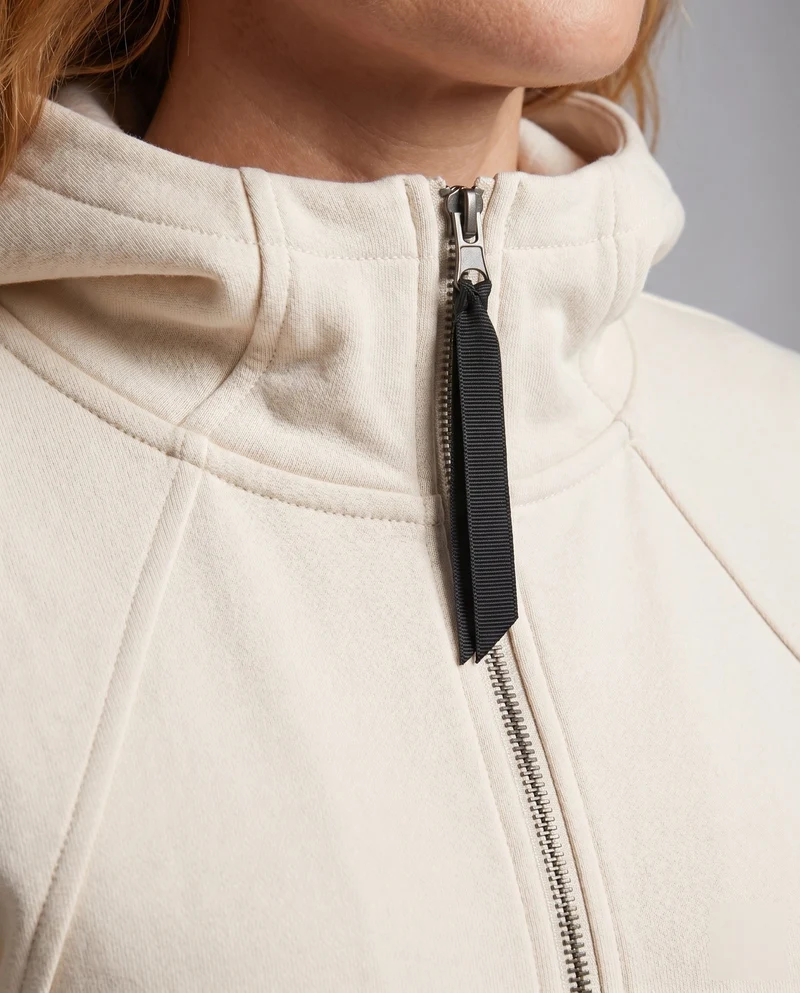 Damen Sportliche Kapuzenjacke mit funktionalem Reißverschluss und innovativem Schnitt