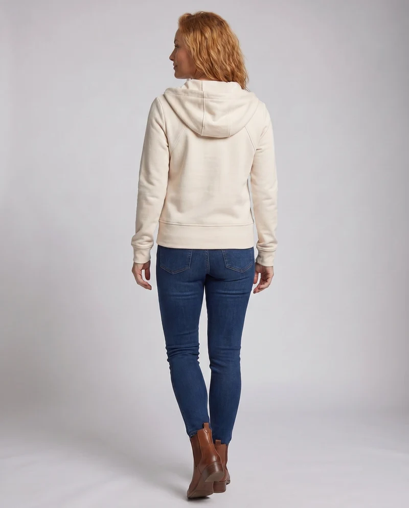 Damen Sportliche Kapuzenjacke mit funktionalem Reißverschluss und innovativem Schnitt