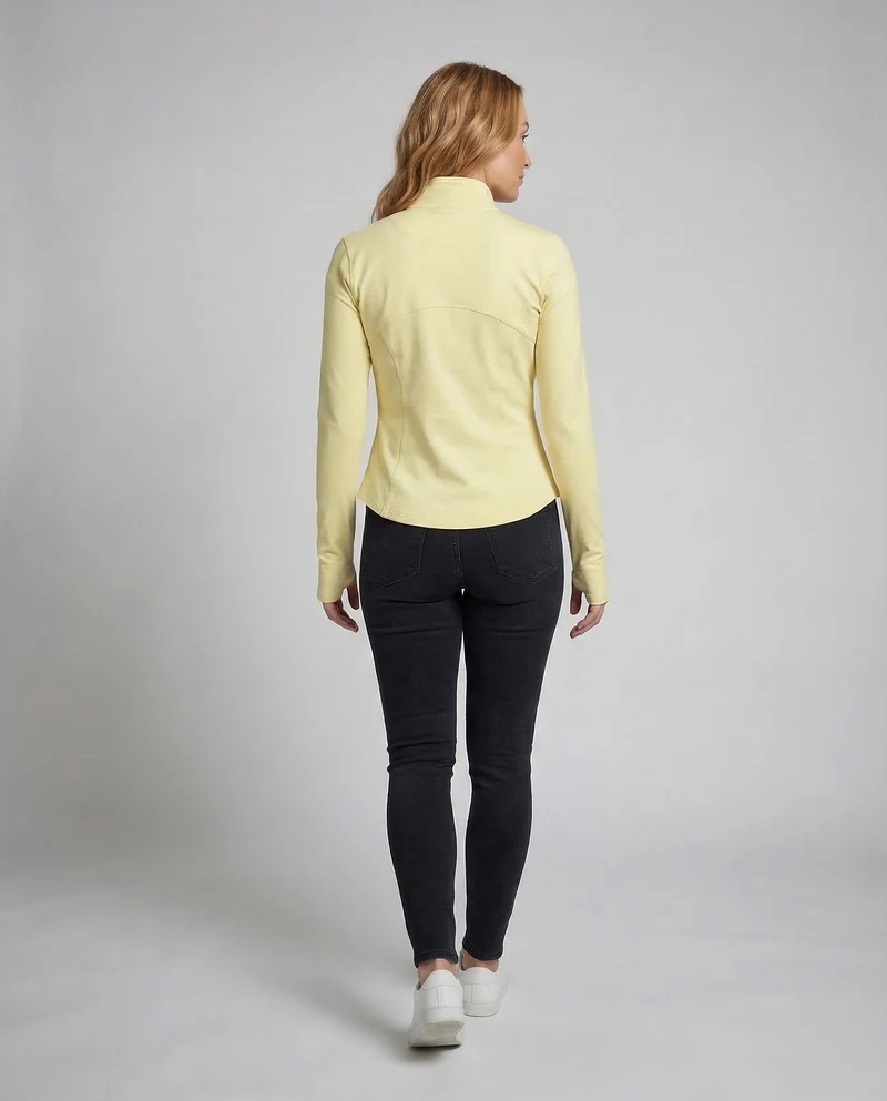 Damen Figurbetonte Stretch-Sportjacke