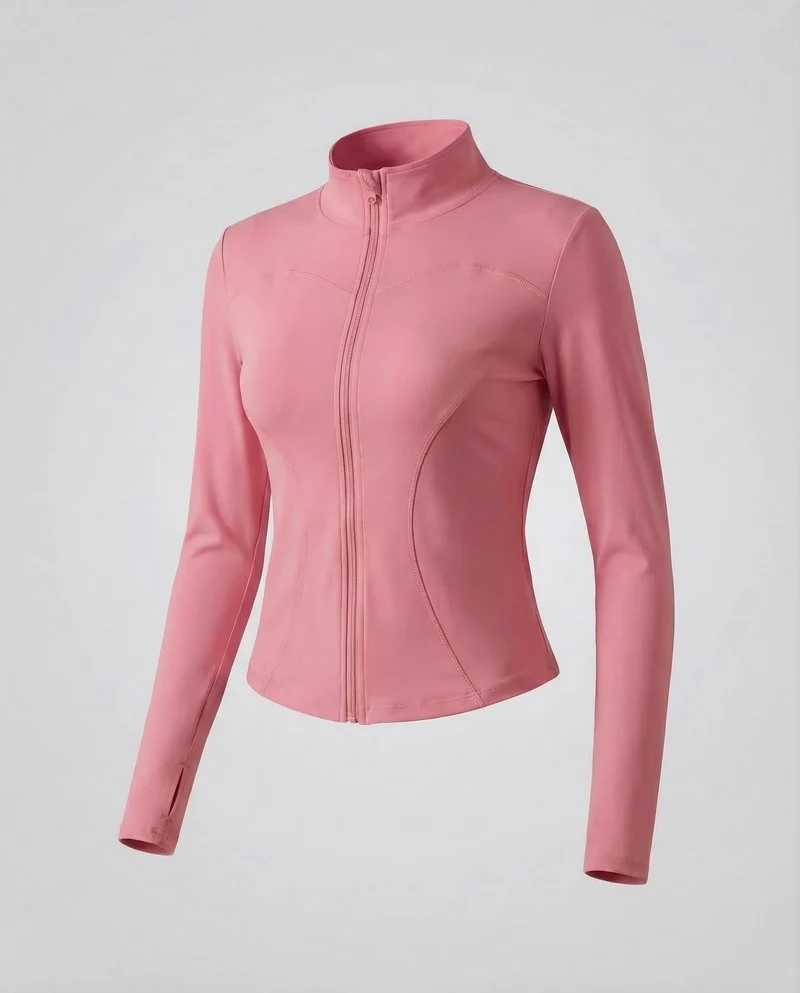 Damen Figurbetonte Stretch-Sportjacke