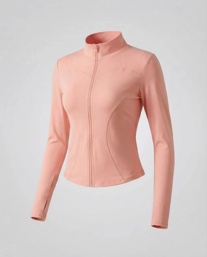 Damen Figurbetonte Stretch-Sportjacke