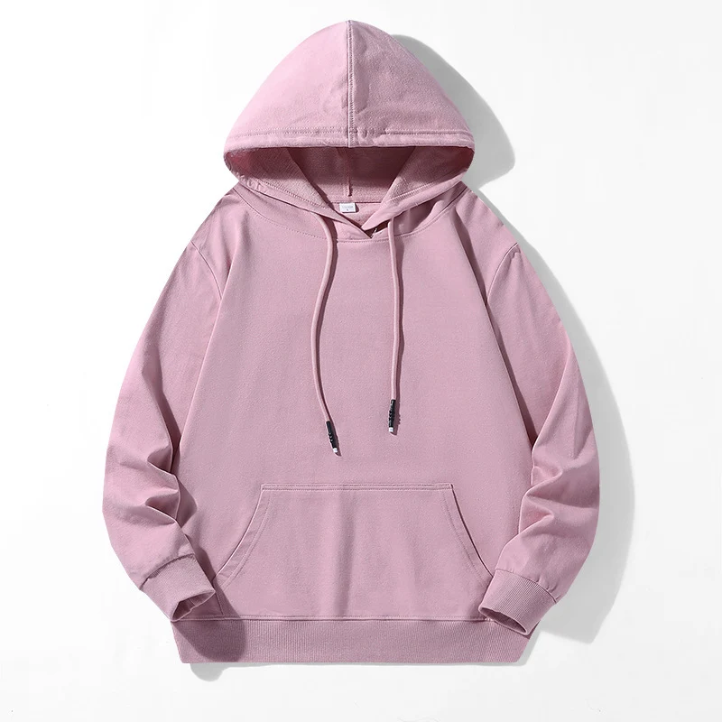 Unisex Locker geschnittener Kapuzenpullover aus Baumwollmix mit Kängurutasche und Kordelzug Nord Taschen
