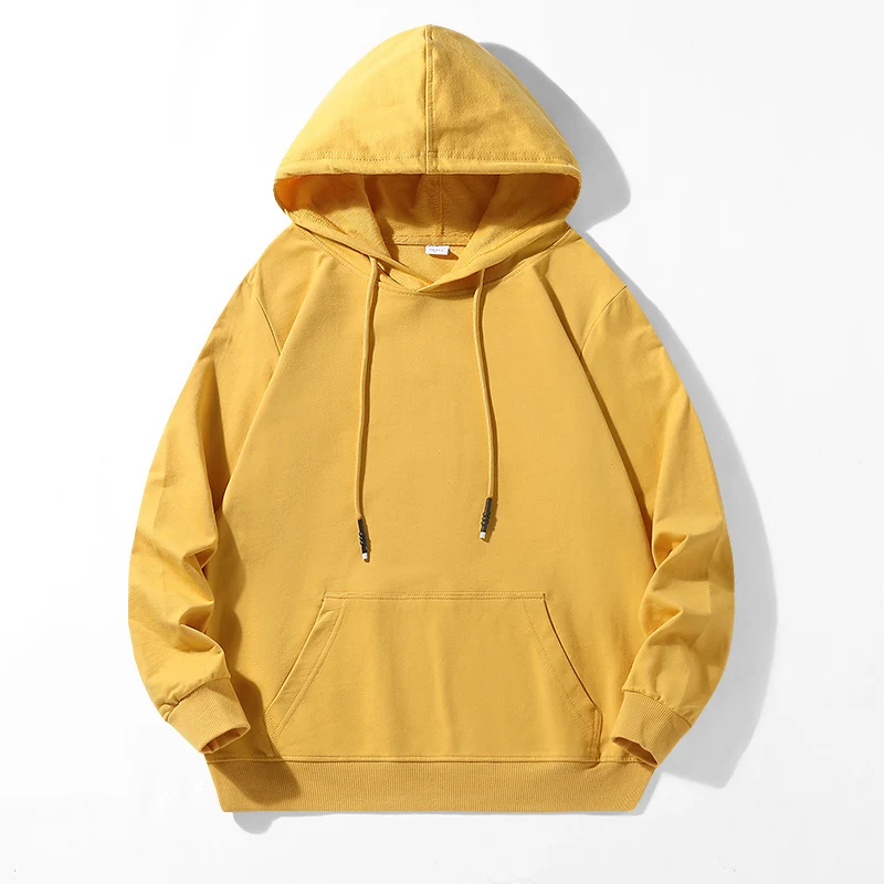 Unisex Locker geschnittener Kapuzenpullover aus Baumwollmix mit Kängurutasche und Kordelzug Nord Taschen
