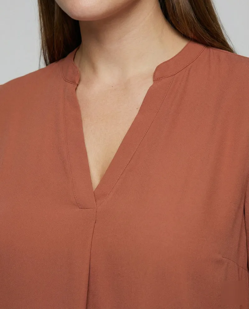 Damen Asymmetrische Chiffon Chiffon Bluse