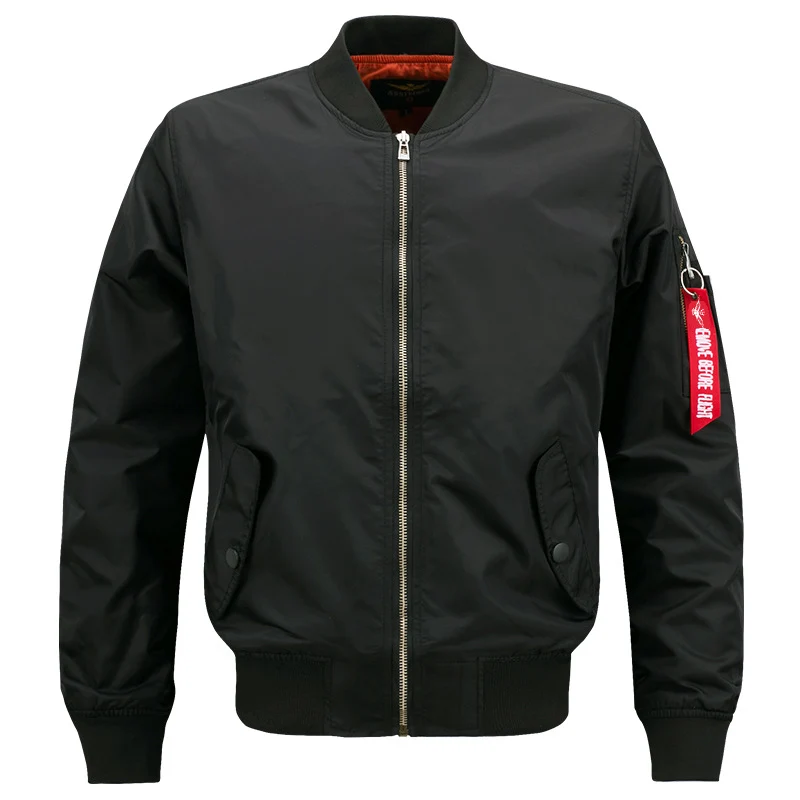 Herren leichter gesteppter Nylon-Bomber mit Utility-Ärmeltasche und gerippten Bündchen Nord Taschen