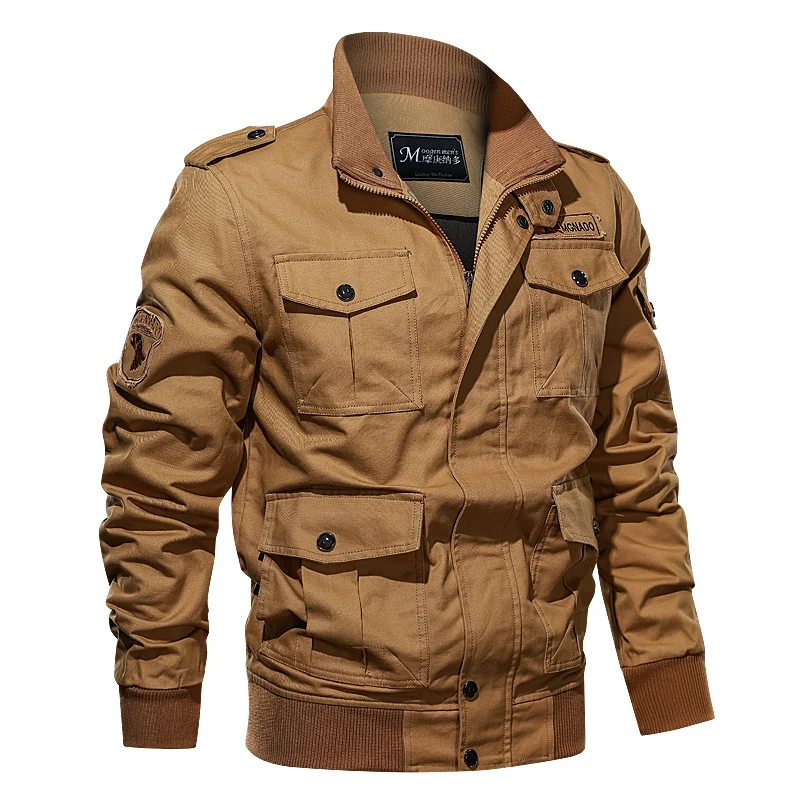 Herren Robust geschnittene Canvas-Fieldjacke mit Epauletten, Mehrfachtaschen und geripptem Abschluss Nord Taschen