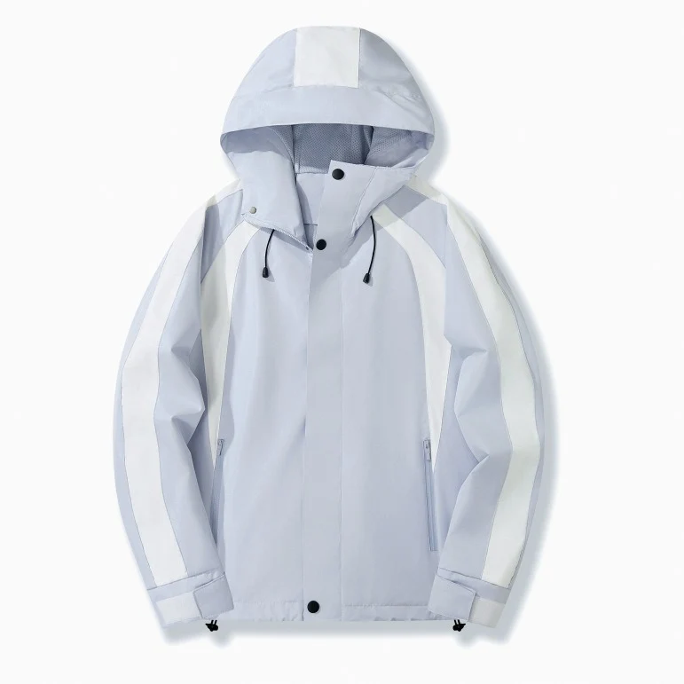 Damen Urbaner Kapuzen-Anorak mit kontrastierenden Bahnen, Mesh-Futter & verstellbarem Saum Nord Taschen