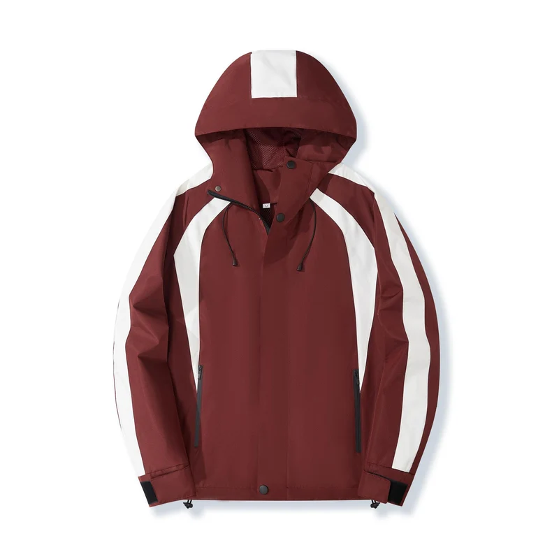 Damen Urbaner Kapuzen-Anorak mit kontrastierenden Bahnen, Mesh-Futter & verstellbarem Saum Nord Taschen