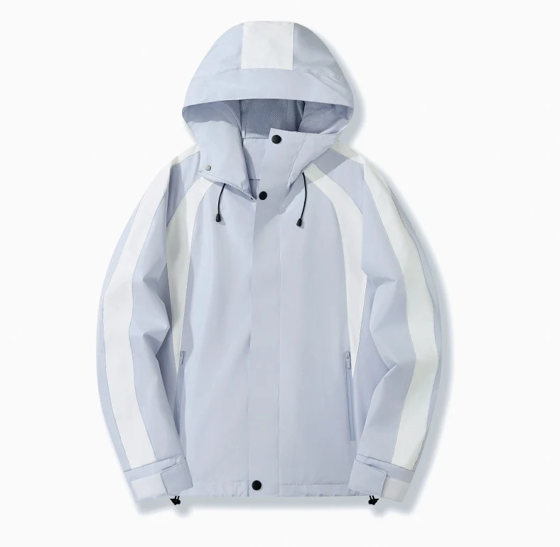 Damen Urbaner Kapuzen-Anorak mit kontrastierenden Bahnen, Mesh-Futter & verstellbarem Saum Nord Taschen