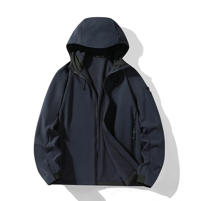 Damen Softshelljacke mit Kapuze und Fleece-Innenfutter, winddicht wasserabweisend Nord Taschen