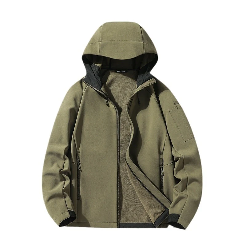 Damen Softshelljacke mit Kapuze und Fleece-Innenfutter, winddicht wasserabweisend Nord Taschen