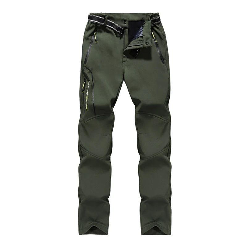 Damen Softshell-Trekkinghose mit vorgeformten Kniepartien, wasserabweisender Membran und Reißverschlusstaschen Nord Taschen