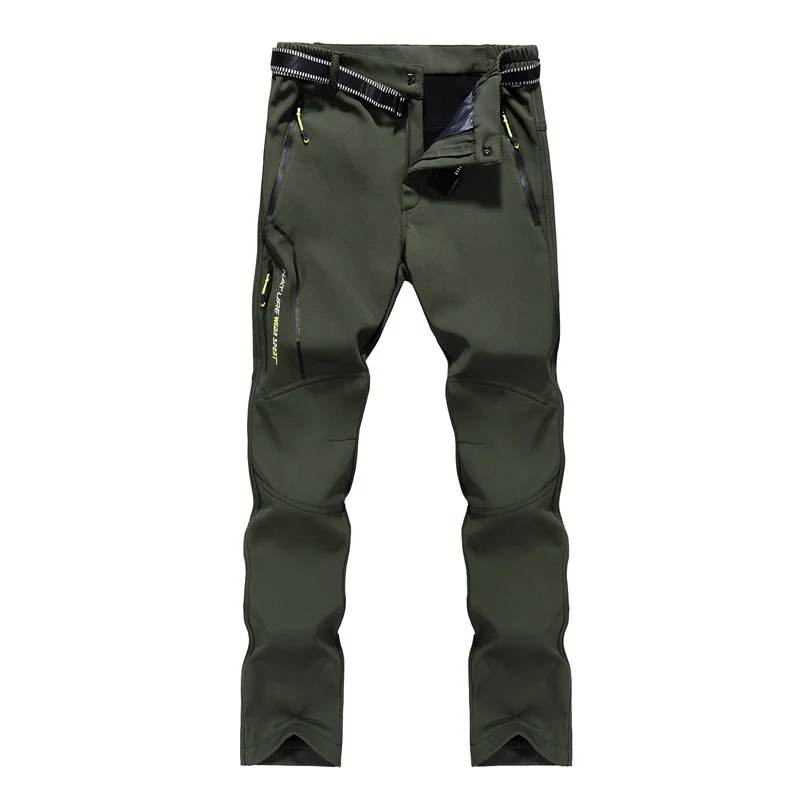 Damen Softshell-Trekkinghose mit vorgeformten Kniepartien, wasserabweisender Membran und Reißverschlusstaschen Nord Taschen