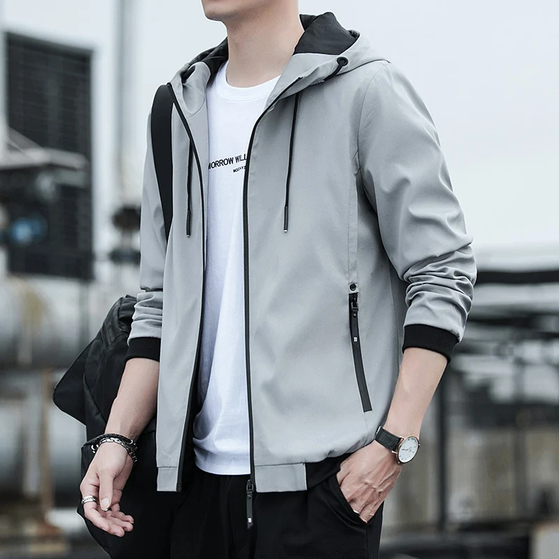Herren Urbaner Softshell-Hoodie mit getapten Nähten, verstellbarer Kapuze und Zipper-Taschen Nord Taschen