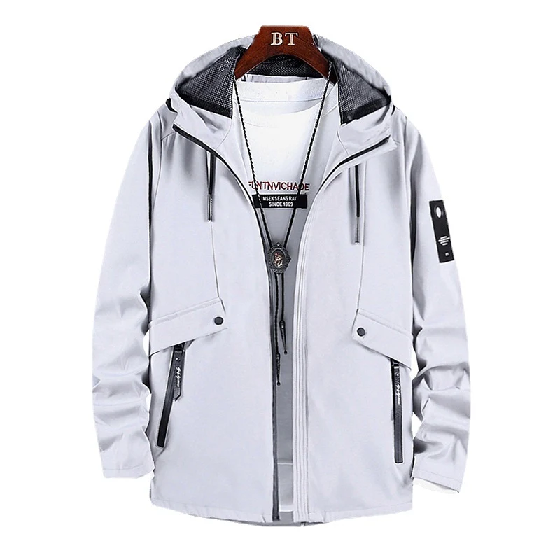 Herren wind- und wasserabweisende Softshell-Fieldjacke mit Mesh-Kapuzenfutter und verdeckten Reißverschlusstaschen Nord Taschen