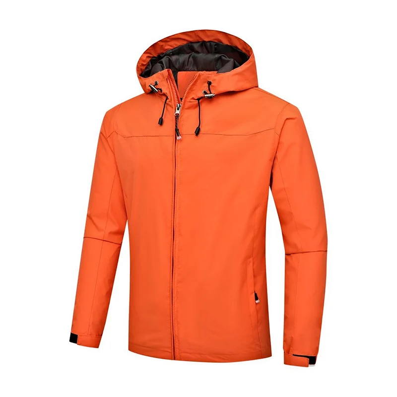 Herren Ultraleichte packbare Regenjacke mit Kapuze und verdecktem Reißverschluss Nord Taschen