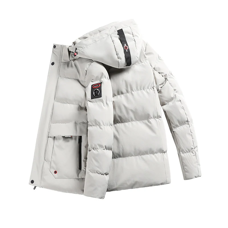 Herren wattierter Parka mit Kapuze und großen Fronttaschen Nord Taschen