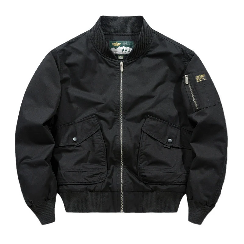 Herren Pilot‑Bomberjacke im Urban‑Utility‑Stil mit großen Klapp‑Pattentaschen und Ärmel‑Reißverschlusstasche Nord Taschen