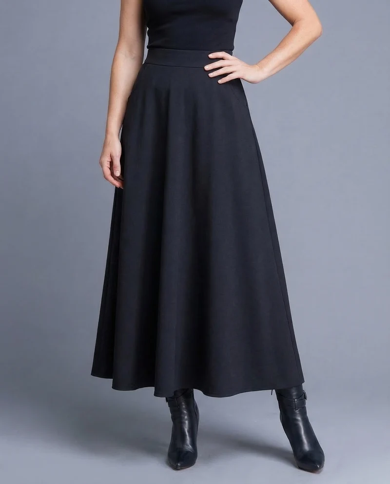 Damen Tellerrock Maxi