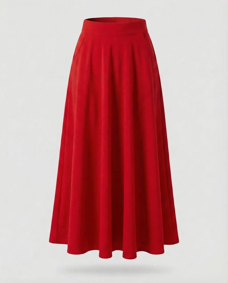 Damen Tellerrock Maxi