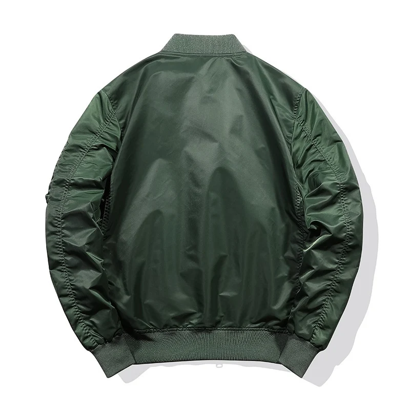 Herren Leichte Nylon-Bomberjacke im Aviator‑Style mit Ärmeltasche und windabweisender Shell Nord Taschen
