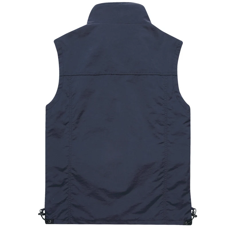 Herren leichte multifunktionale Utility-Weste mit Mesh-Futter und verstellbarem Saum Nord Taschen