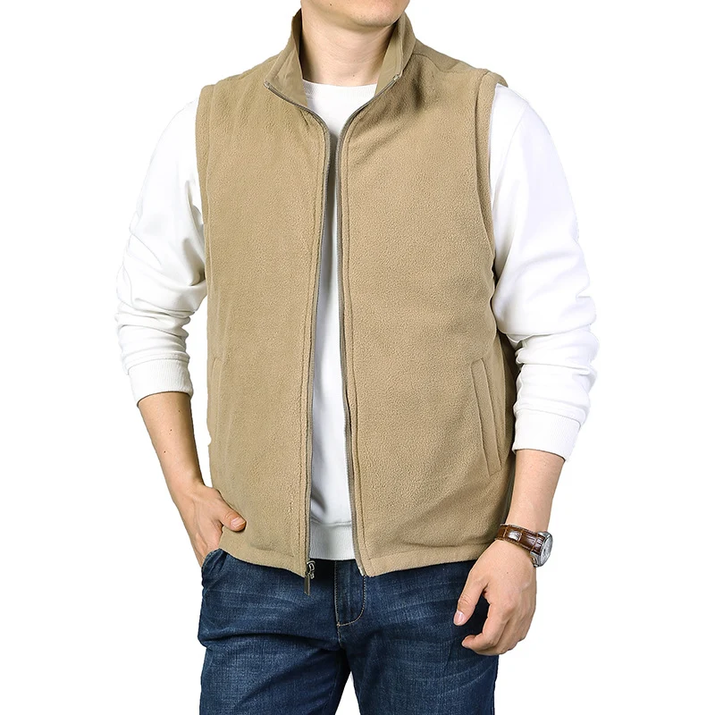 Herren Leichte Multifunktionale Outdoor-Weste mit Reißverschlusstaschen und Stehkragen Nord Taschen