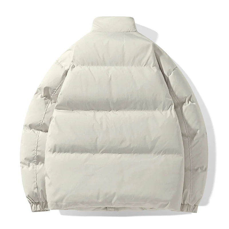 Herren Kurz geschnittene gesteppte Winterjacke mit hohem Stehkragen und wattierter Thermo‑Isolierung Nord Taschen