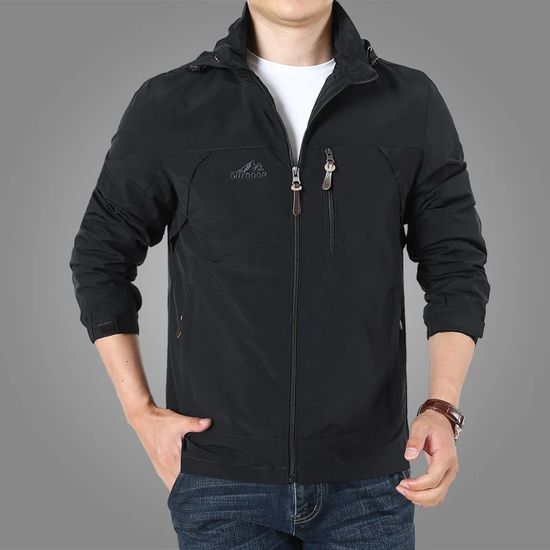 Herren leichte atmungsaktive Softshell-Trekkingjacke mit Kapuze und Mesh-Futter Nord Taschen