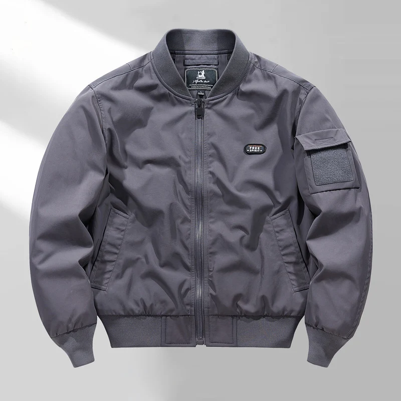 Herren leicht wattierte Bomberjacke im Utility-Look mit Ärmeltasche Nord Taschen