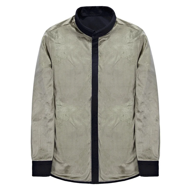 Herren Leicht gefütterte Canvas-Worker-Hemdjacke mit Brustpattentaschen Nord Taschen