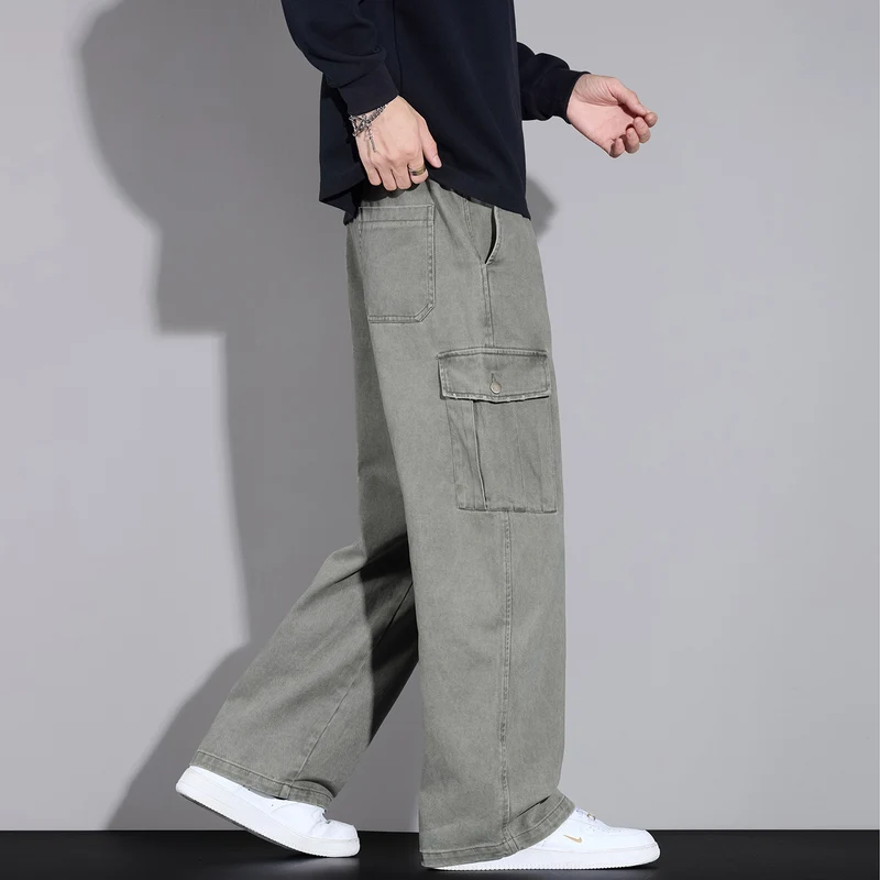 Herren Cargo-Hose im weiten Relaxed-Fit mit Tunnelzugbund und Mehrfachtaschen Nord Taschen