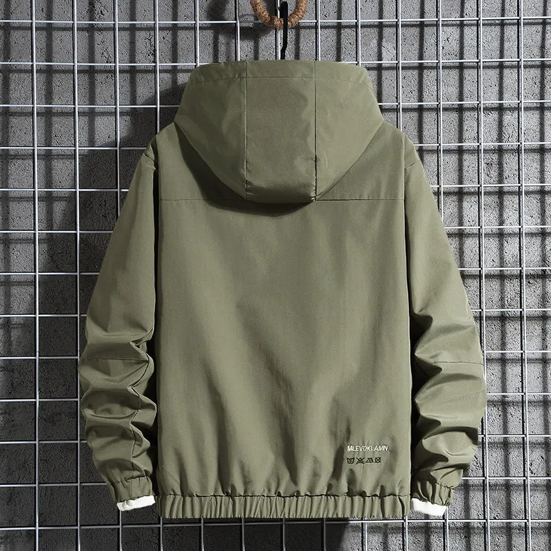 Herren Kapuzen-Fieldparka mit verdeckter Reißverschlussblende, Teddyfleece-Ärmelinnenfutter und Multifunktionstaschen Nord Taschen