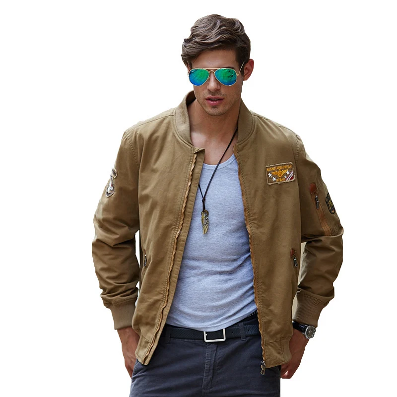 Herren Kapuzen-Canvasjacke im Military-Utility-Stil mit Camouflagemanschette und Rippbündchen Nord Taschen
