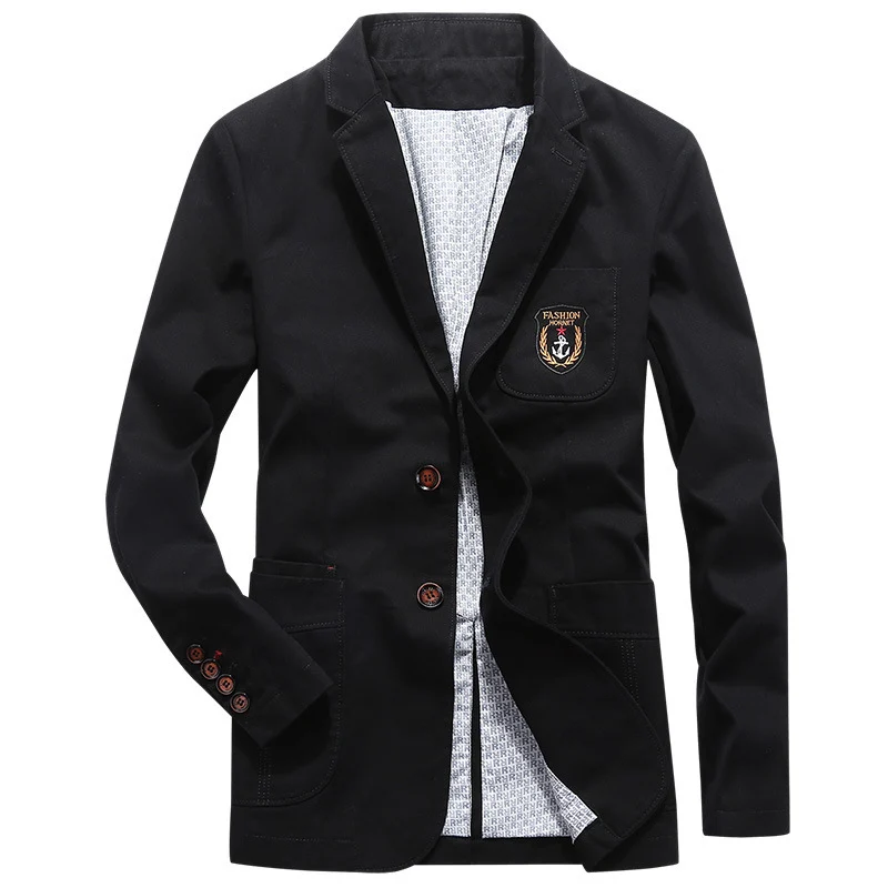 Herren legeres Baumwoll-Sakko im Worker-Style mit Brustpatch und aufgesetzten Taschen Nord Taschen