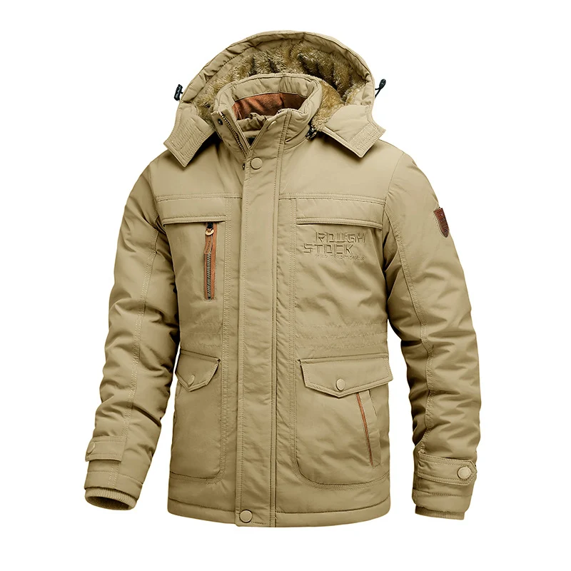 Herren Thermo-Outdoorparka mit abnehmbarer Kapuze und multifunktionalen Taschen Nord Taschen