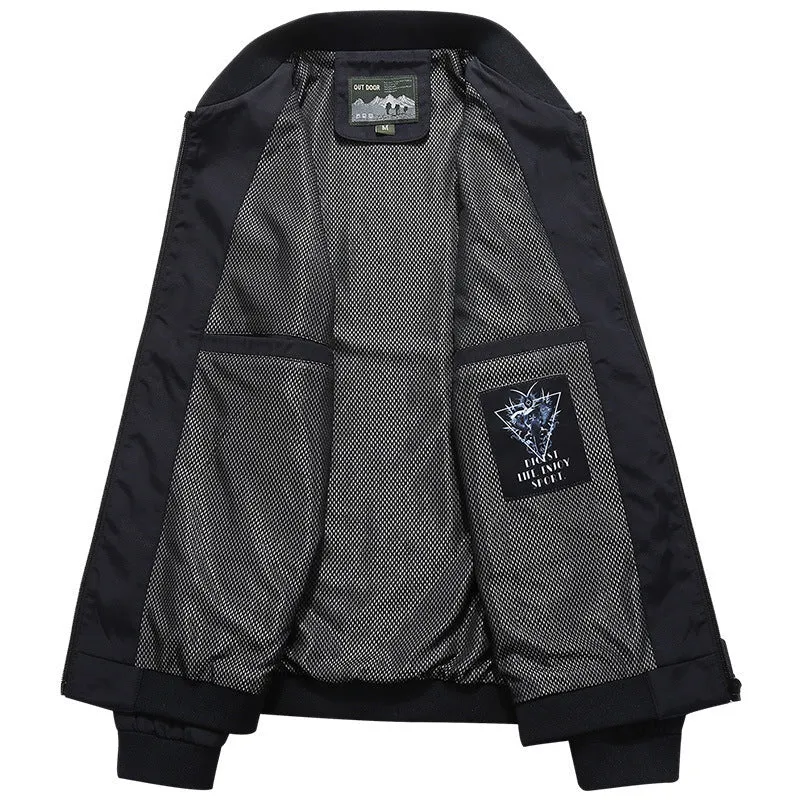 Herren Leichter Bomberblouson mit Mesh‑Futter, Reißverschlusstaschen und Stehkragen Nord Taschen
