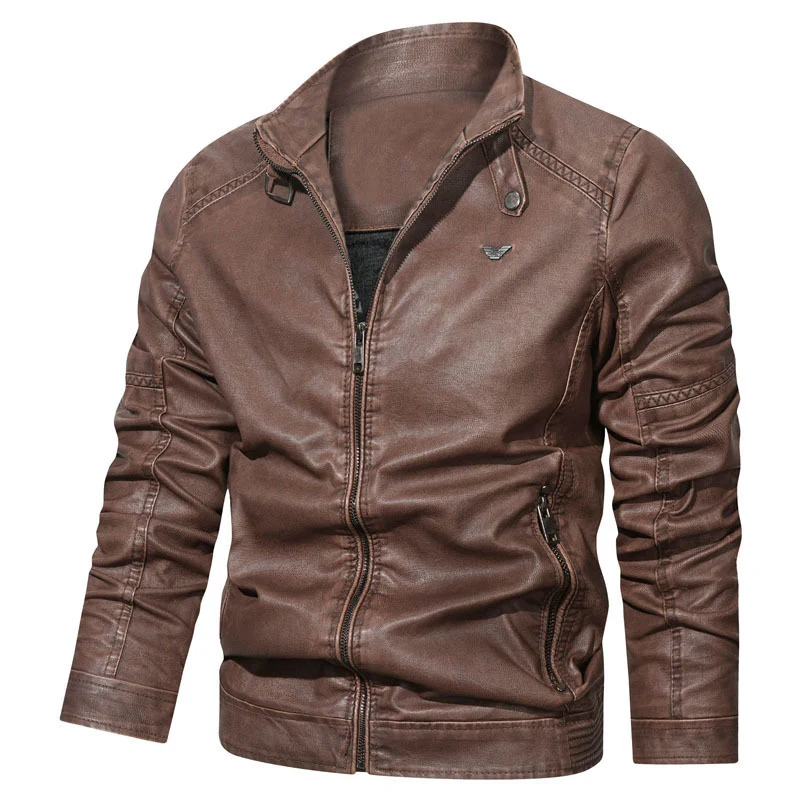Herren Jeansoptik Zip‑Blouson im Bomberstil mit ergonomischen Nähten und Stehkragen Nord Taschen