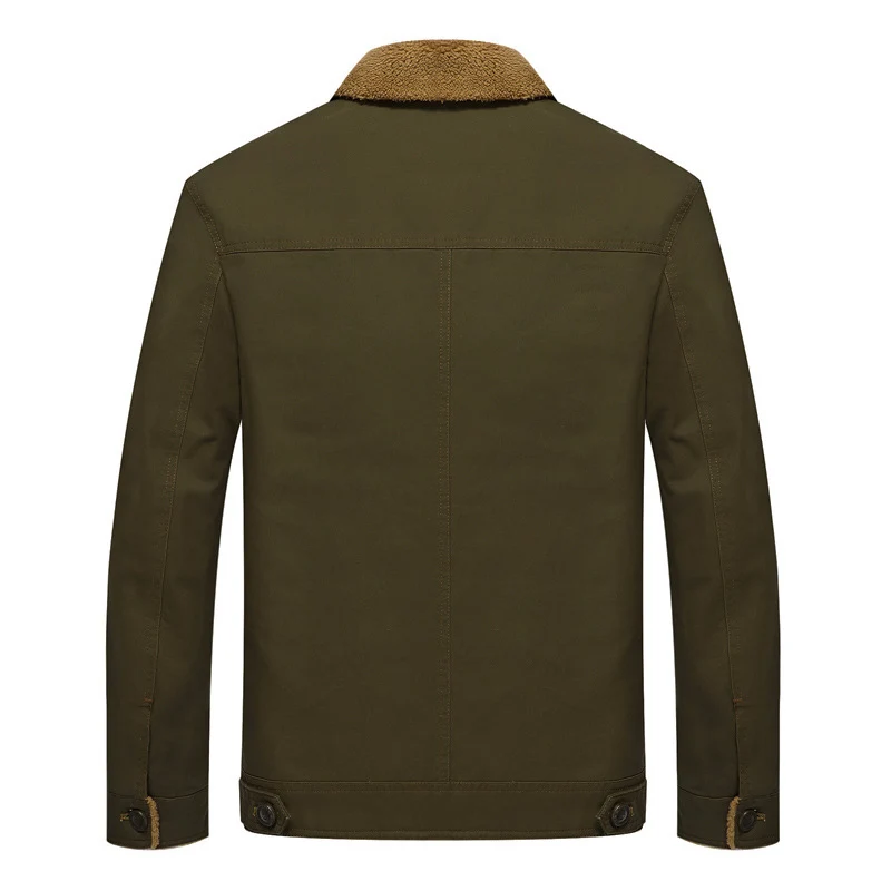 Herren gefütterte Canvas-Truckerjacke mit Sherpa-Innenfutter und hohem Teddykragen Nord Taschen