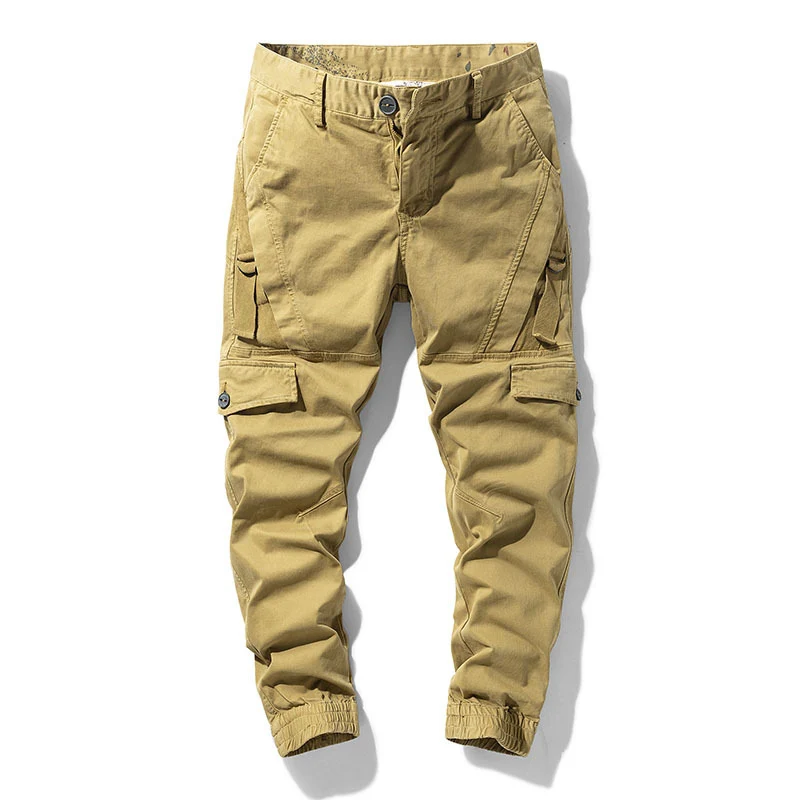 Herren funktionale Cargo‑Joggerhose im Utility‑Workstyle mit Elastikbündchen Nord Taschen