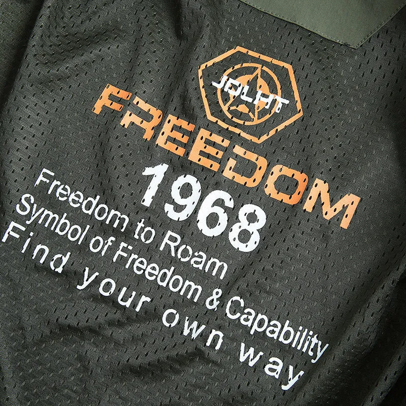 Herren leichte Zip-Übergangsjacke mit hohem Stehkragen und Reißverschlusstaschen Nord Taschen