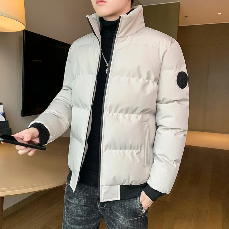 Herren kompakte Thermo-Steppjacke mit hohem Stehkragen, winddichter Außenhülle und elastischen Rippbündchen Nord Taschen