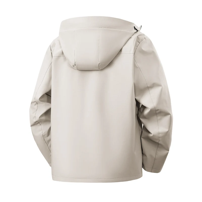 Herren Minimalistische Softshell-Kapuzenjacke mit mattierter Oberfläche, kontrastierenden Besätzen und verdecktem Zwei-Wege-Reißverschluss Nord Taschen
