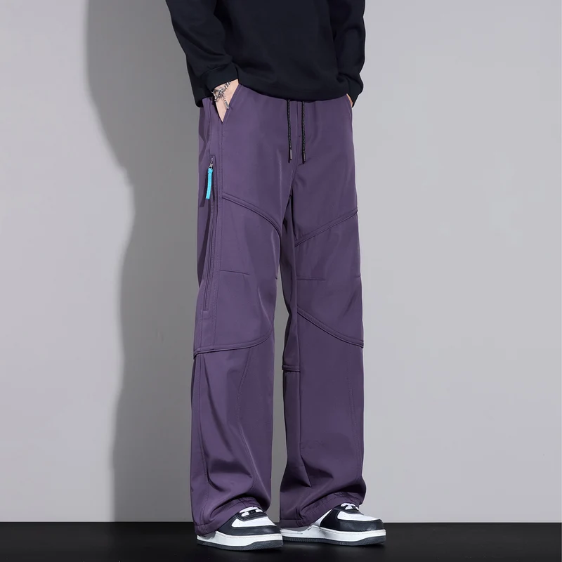 Herren Locker sitzende Cargo-Hose mit Tunnelzug, Knie-Panels und Multifachtaschen Nord Taschen